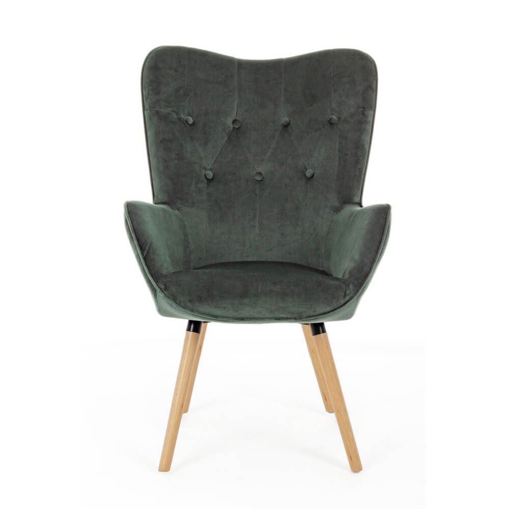 Poltrona di design moderno in Velluto – ANNA