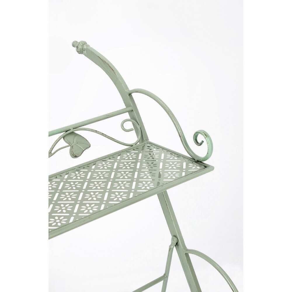 Porta Fiore 3 piani rettangolare Salvia con Ruote (4 Pezzi) – GIANNA