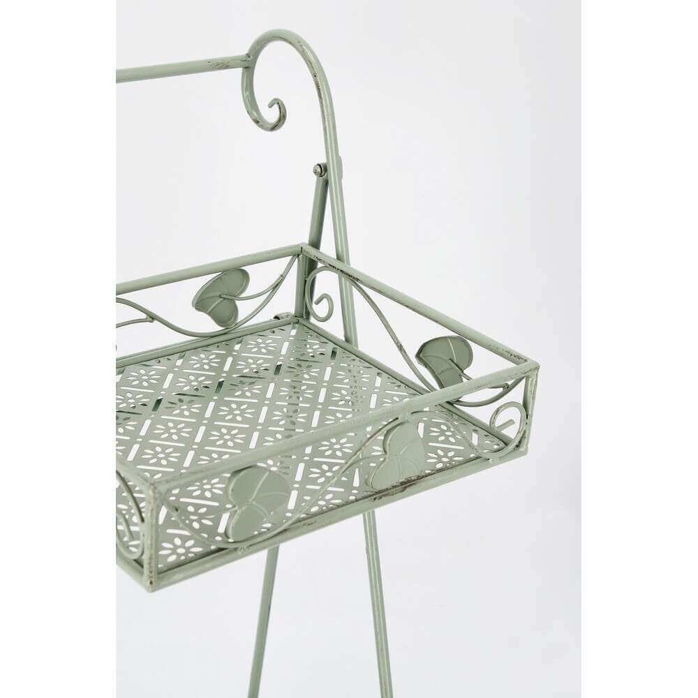 Porta Fiore 2 piani rettangolare Salvia con Ruote (2 Pezzi) – GIANNA