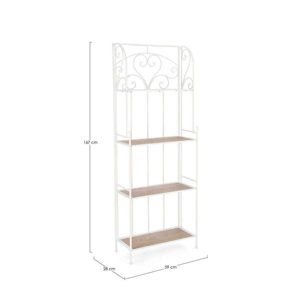 Scaffale 4 piani bianco h167 – GUSE