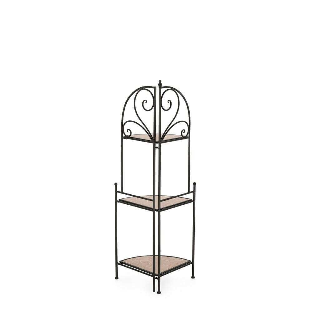 Angoliera 3 piani nero – GISELLE