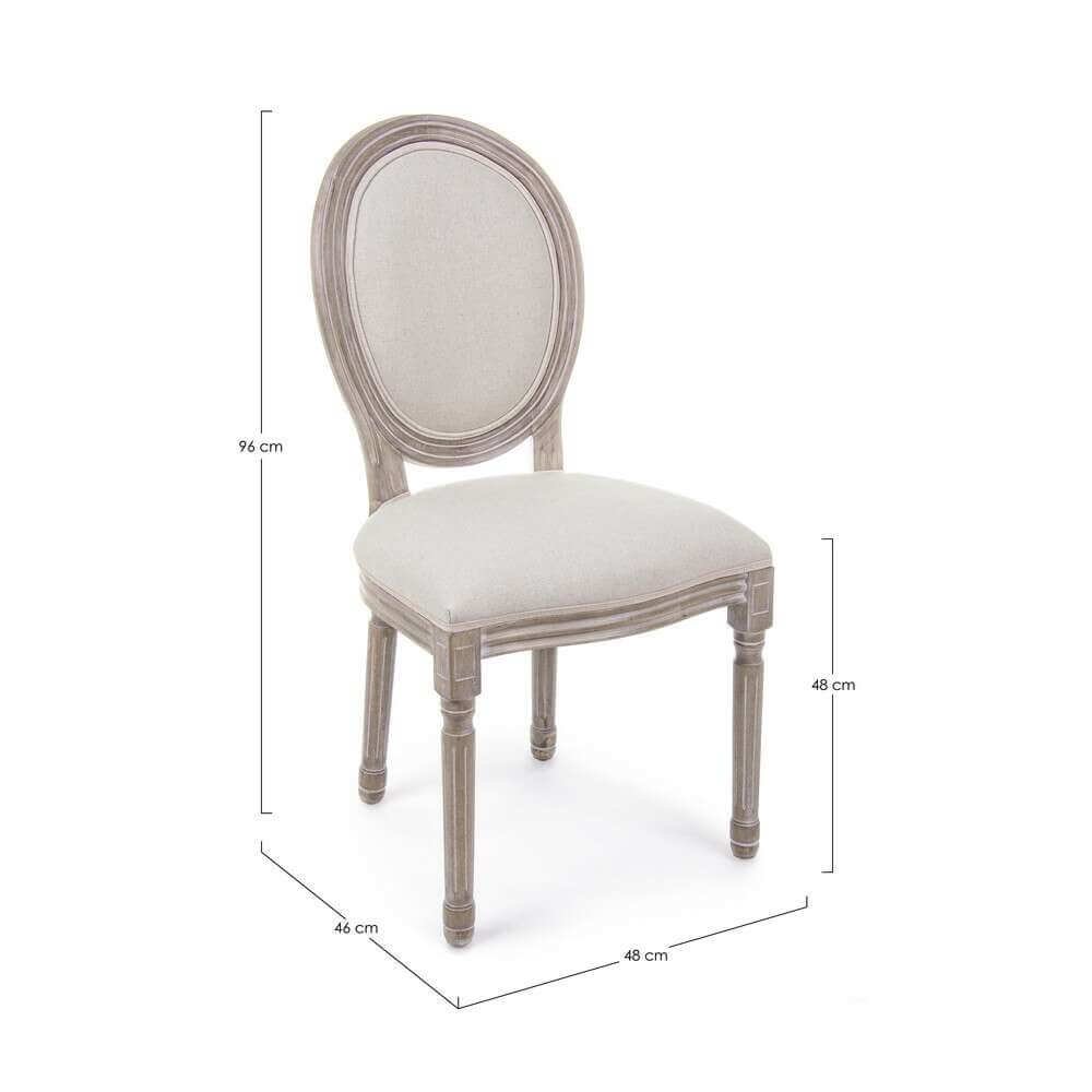 Sedia in legno vintage (2 Pezzi) – CAMILLA