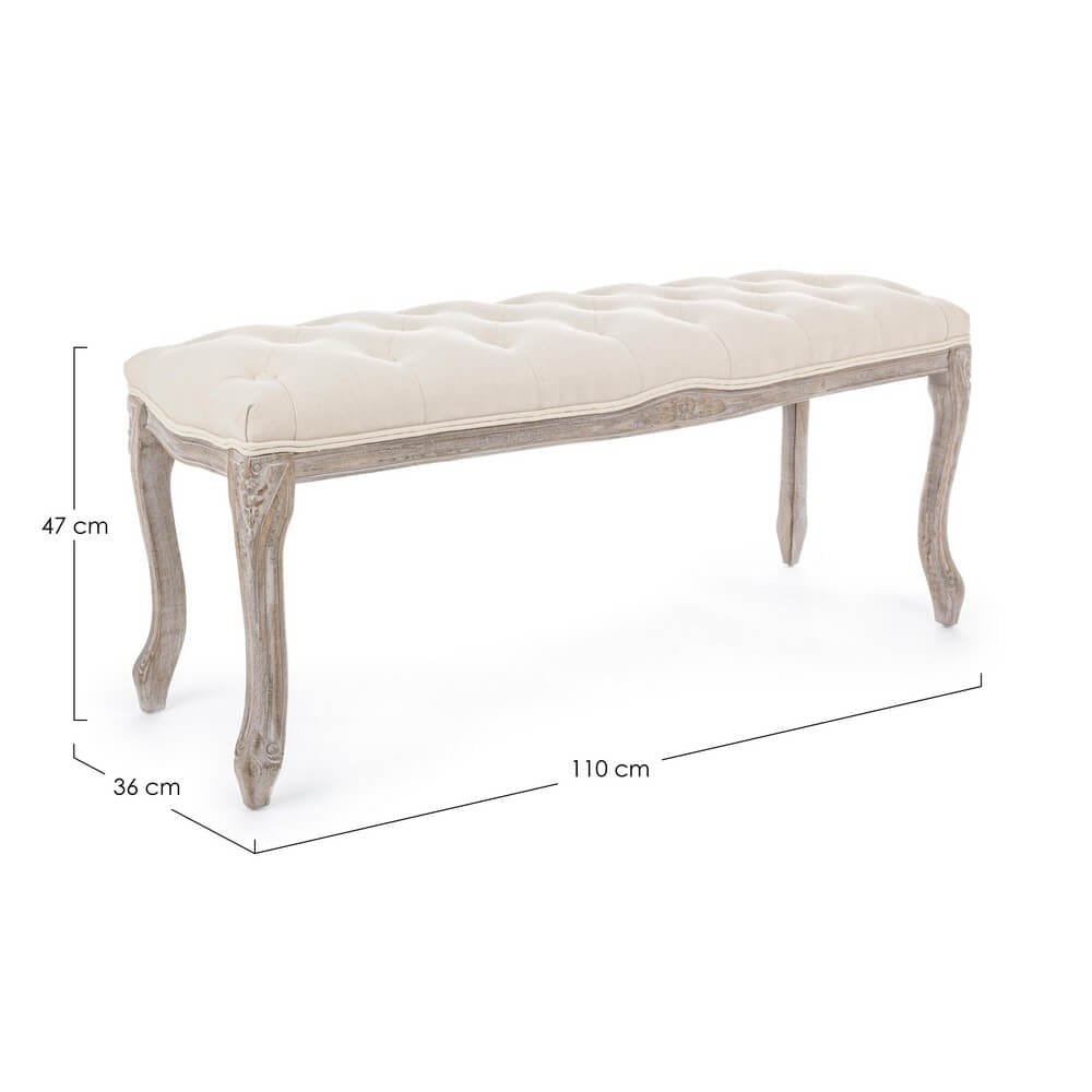 Panca Mathilde Naturale – ARIANNA