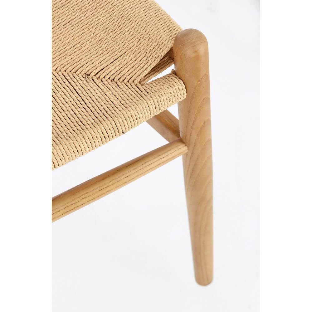 Sedia moderna in legno seduta in corda di carta – DIANA