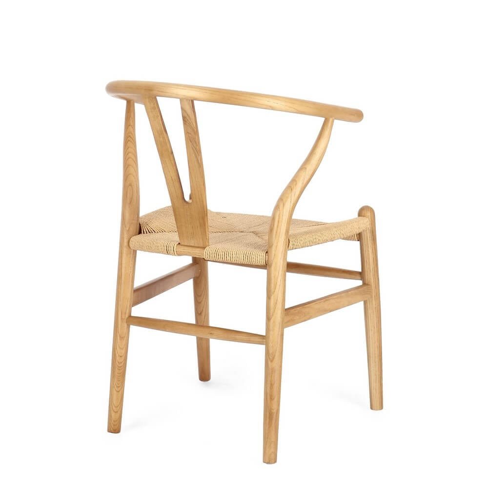 Sedia moderna in legno seduta in corda di carta – DIANA