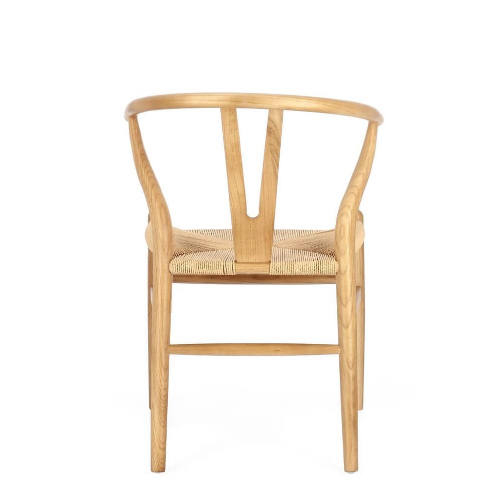 Sedia moderna in legno seduta in corda di carta – DIANA