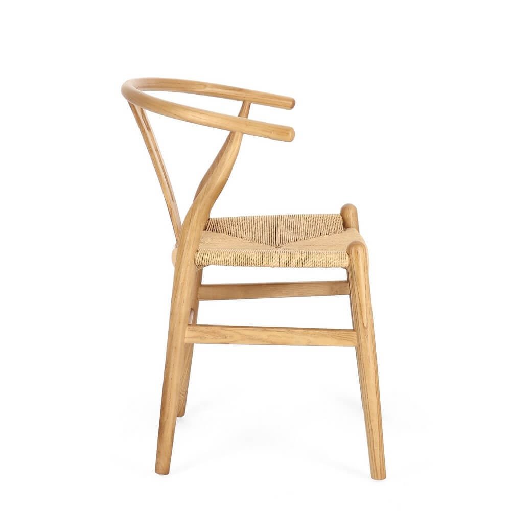 Sedia moderna in legno seduta in corda di carta – DIANA