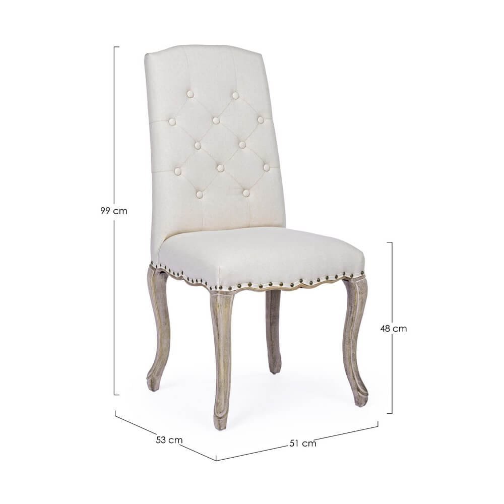 Sedia in legno vintage (2 Pezzi) – CAMILLA