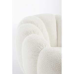 Poltrona Girevole effetto bouclè – RACHEL