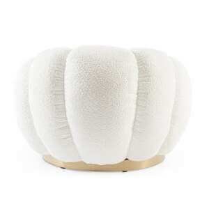 Poltrona Girevole effetto bouclè – RACHEL