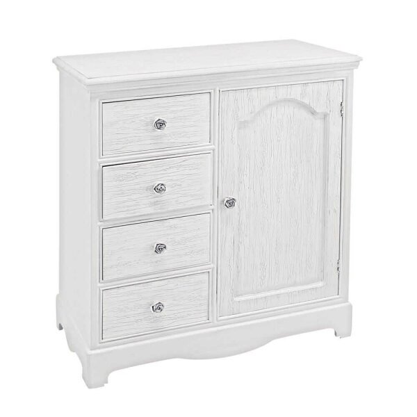 Credenza 1 anta 4 cassetti – IVORY