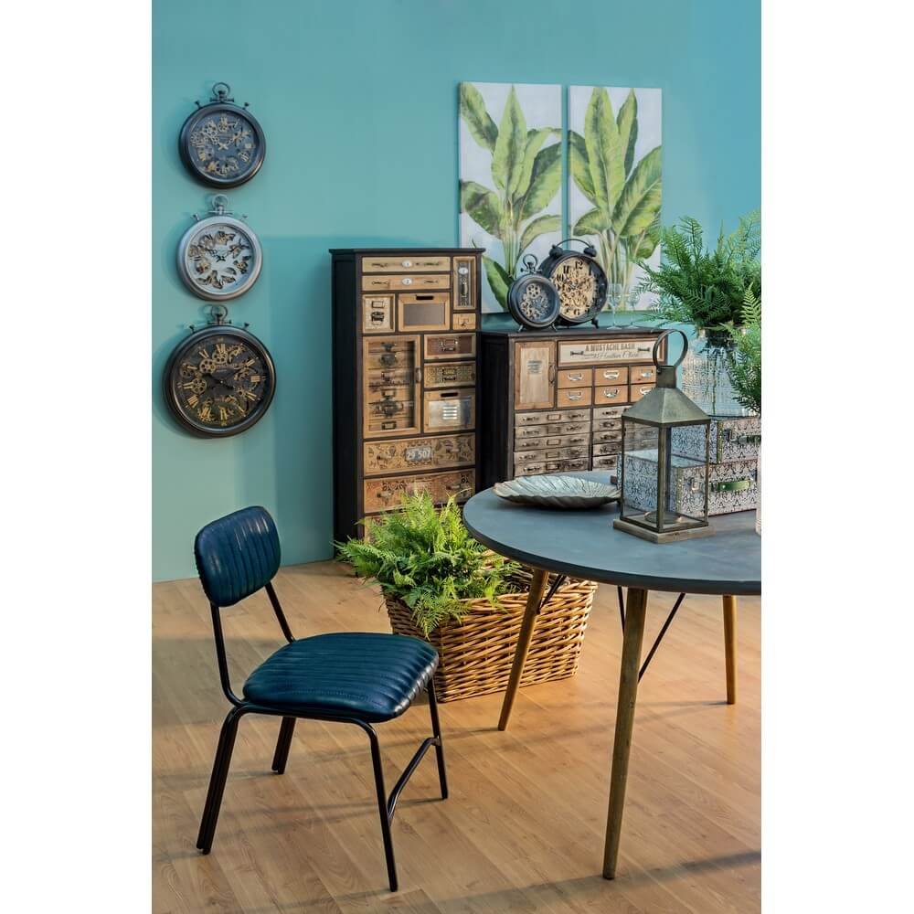 Sedia Vintage in ecopelle (2 Pezzi) – CAMILLE