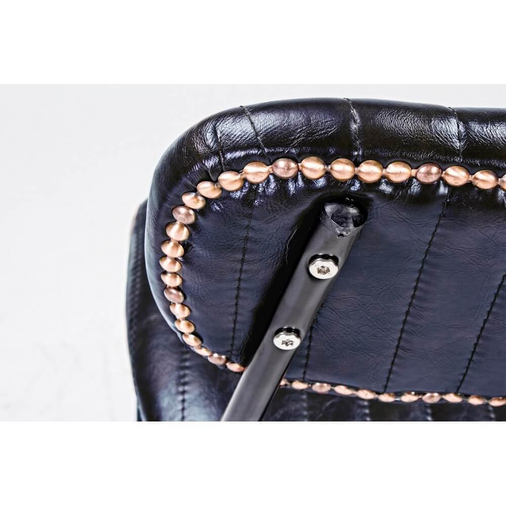 Sedia Vintage in ecopelle (2 Pezzi) – CAMILLE