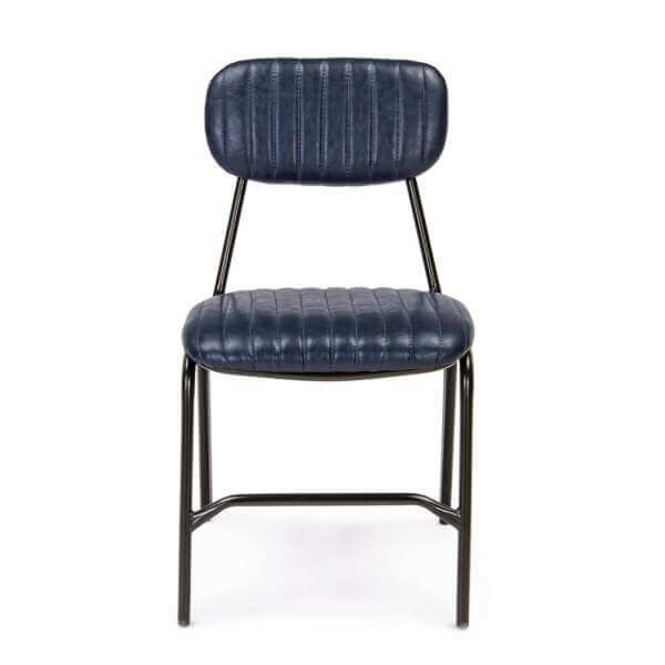 Sedia Vintage in ecopelle (2 Pezzi) – CAMILLE