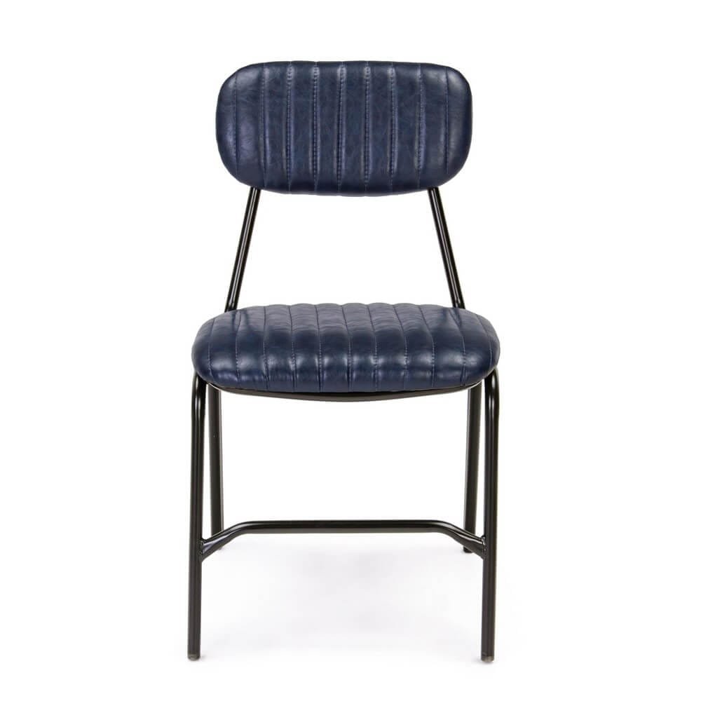 Sedia Vintage in ecopelle (2 Pezzi) – CAMILLE