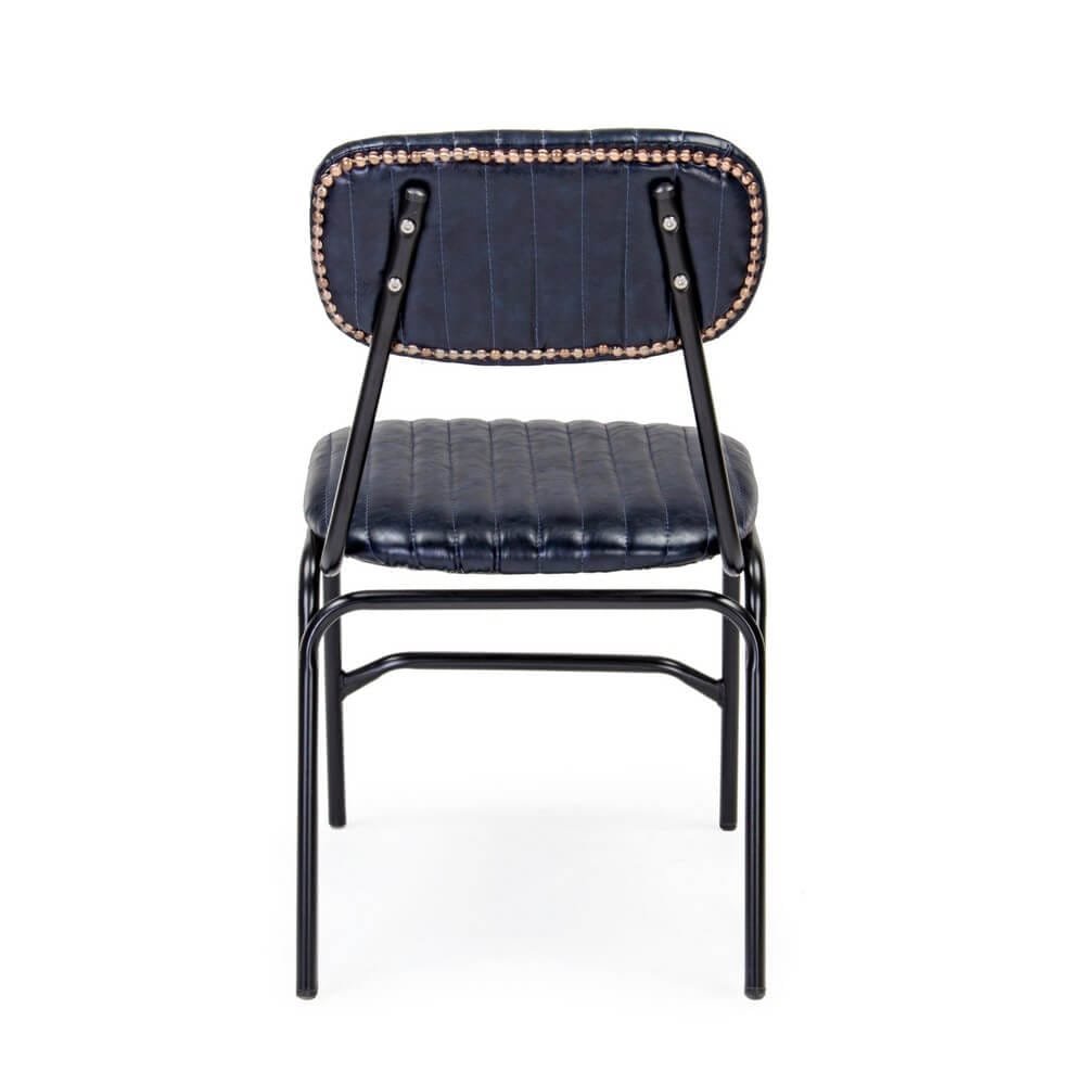 Sedia Vintage in ecopelle (2 Pezzi) – CAMILLE
