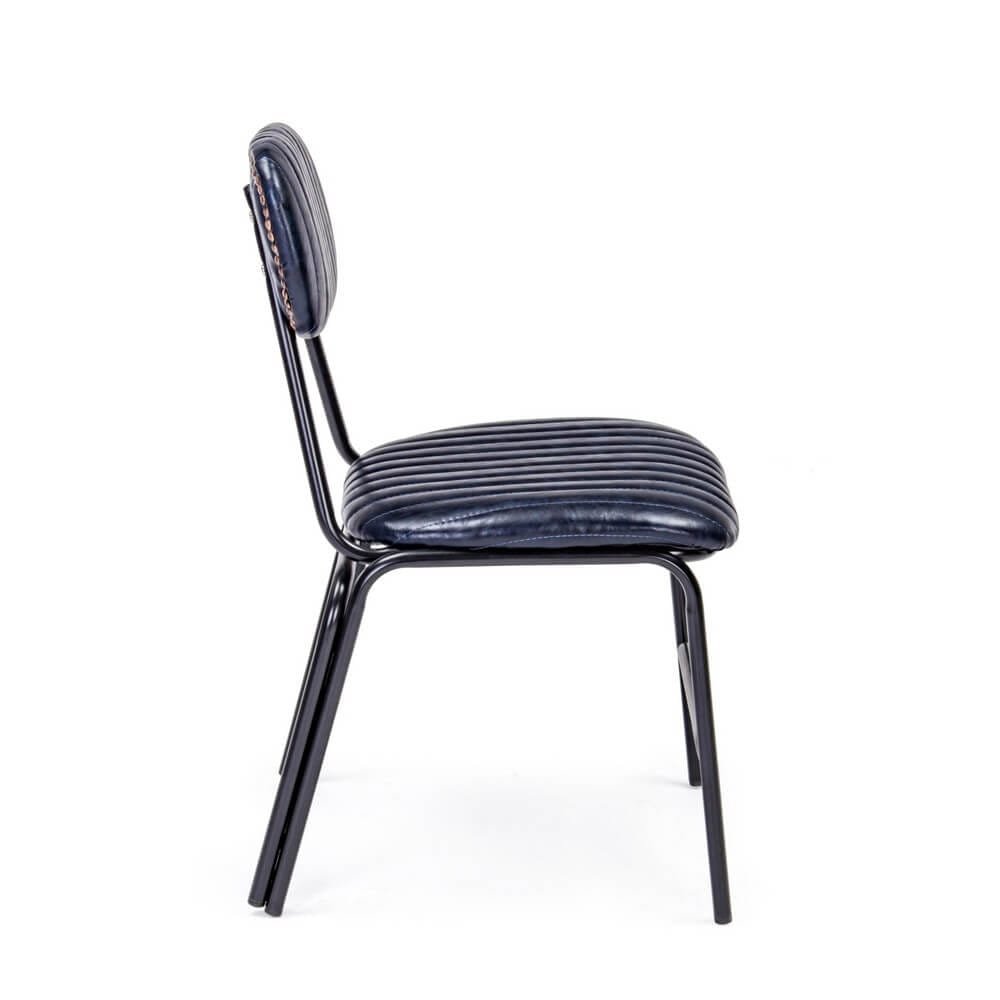 Sedia Vintage in ecopelle (2 Pezzi) – CAMILLE