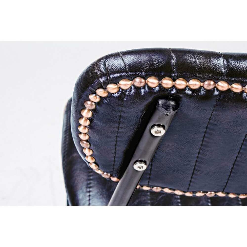 Sgabello Vintage in ecopelle – CAMILLE