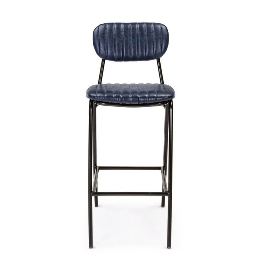 Sgabello Vintage in ecopelle – CAMILLE