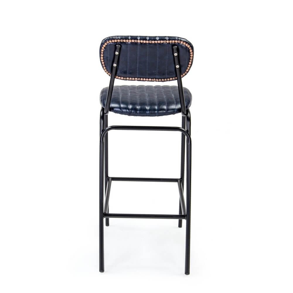 Sgabello Vintage in ecopelle – CAMILLE