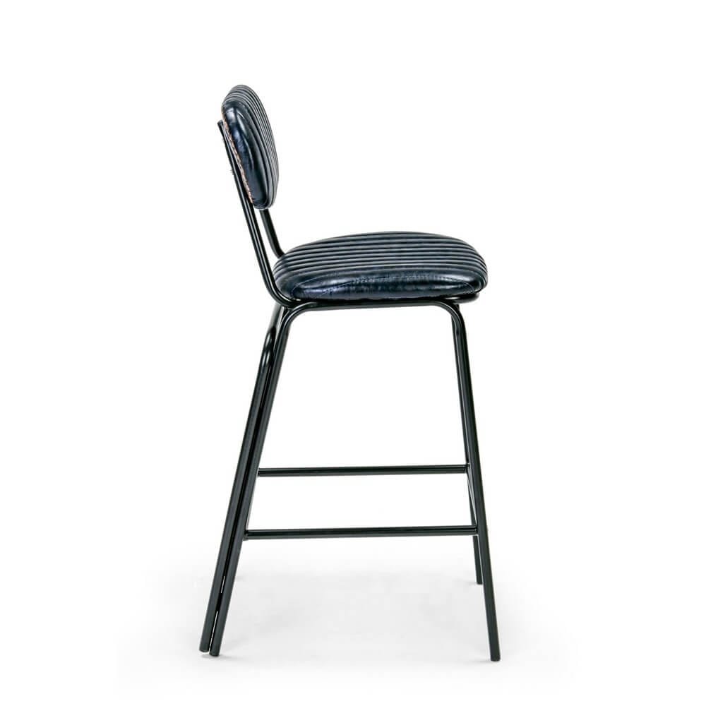 Sgabello Vintage in ecopelle – CAMILLE