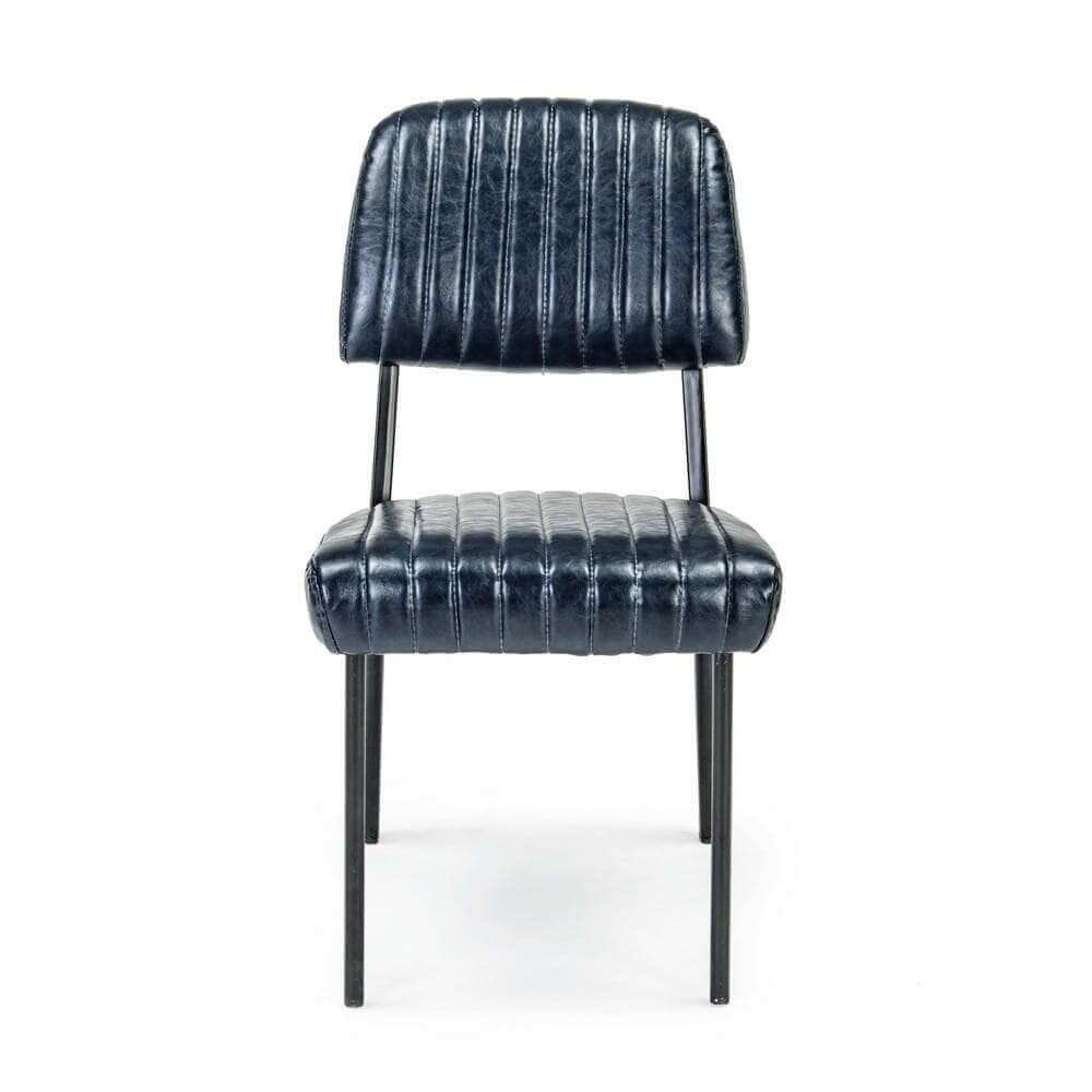 Sedia blu vintage (2 pezzi) – DAISY