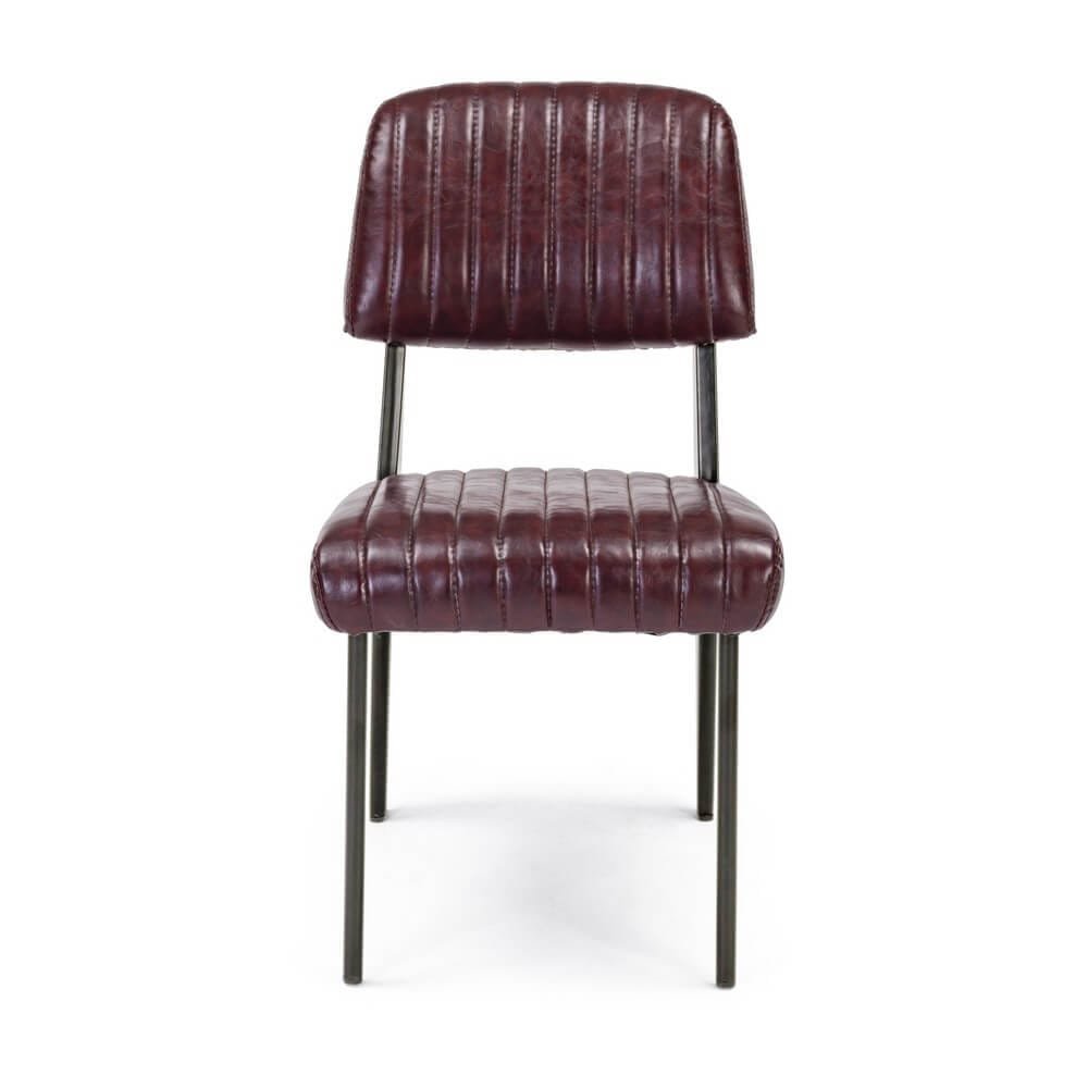 Sedia Vintage in similpelle (2 Pezzi) – BRYCE