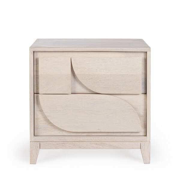 Comodino 2 cassetti 47ax40bx46h – BRIELLE
