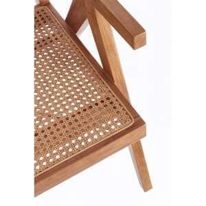 Poltrona con braccioli in legno di teak – ELOISE