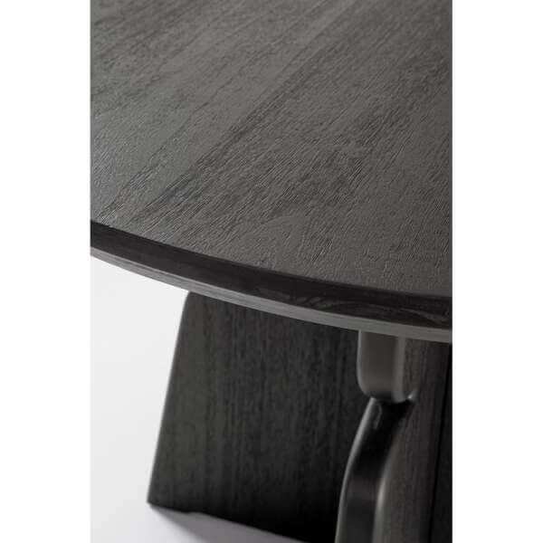 Tavolo rotondo in legno nero – KINGDOM