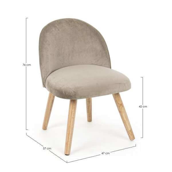 Poltroncina in velluto (2 Pezzi) – CALEB