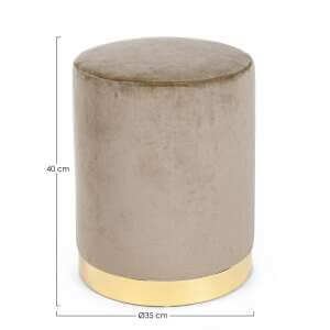 Pouf in velluto (2 Pezzi) – CLARK