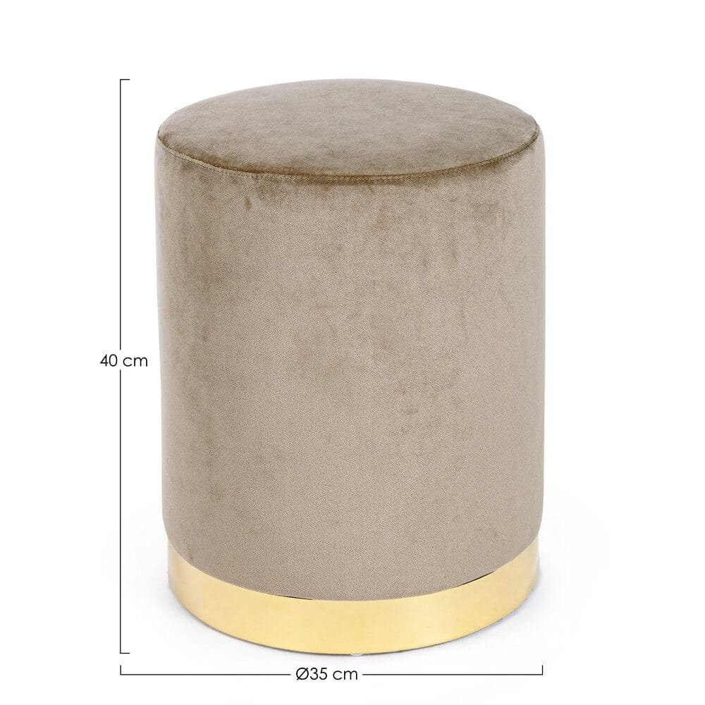 Pouf in velluto (2 Pezzi) – CLARK