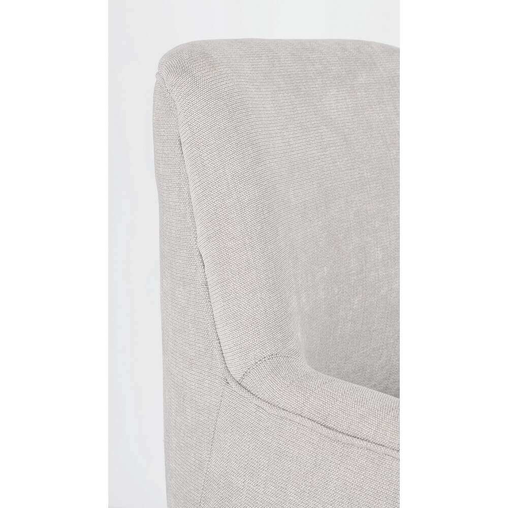 Poltrona in tessuto gambe nere – CALEB