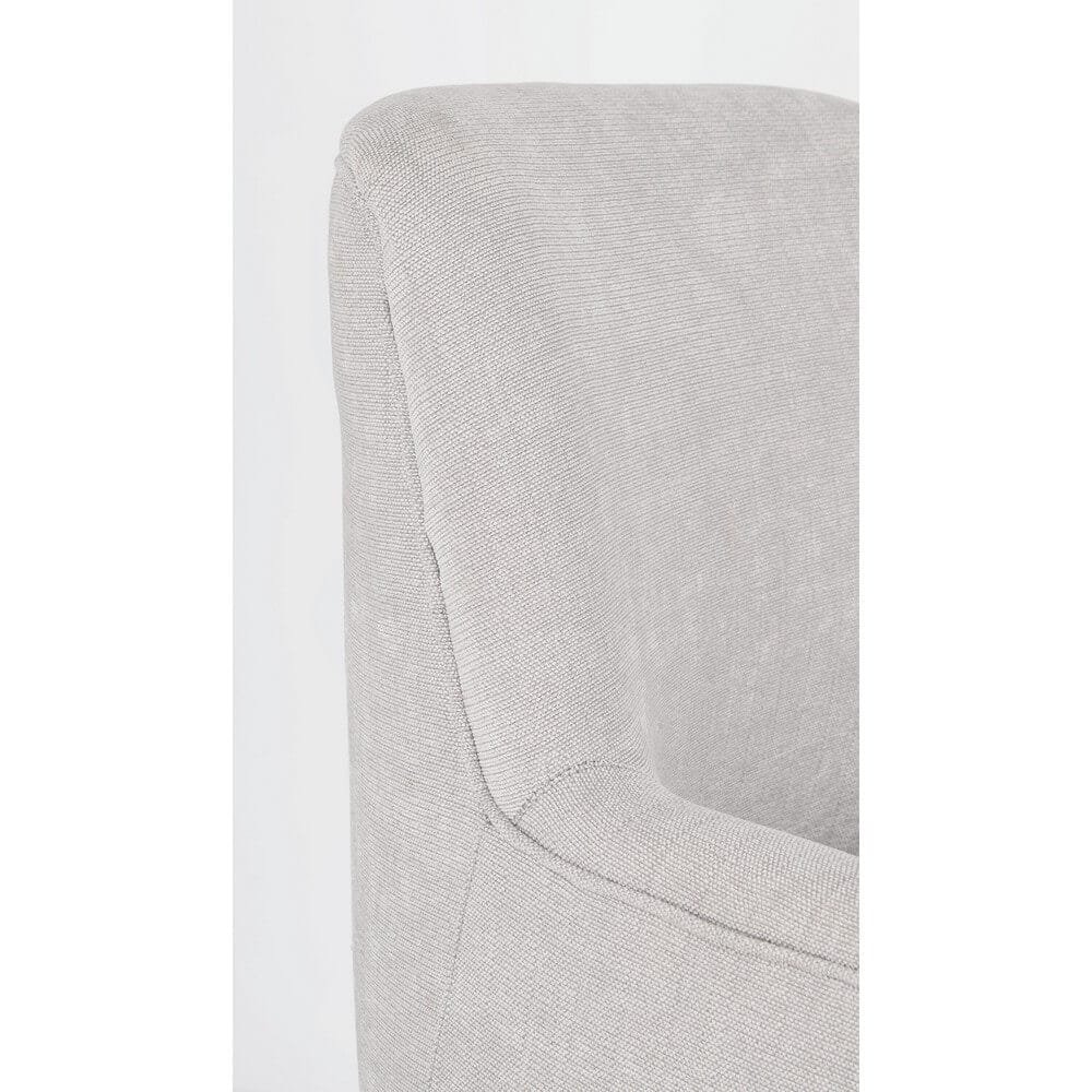 Poltrona in tessuto gambe nere – CALEB