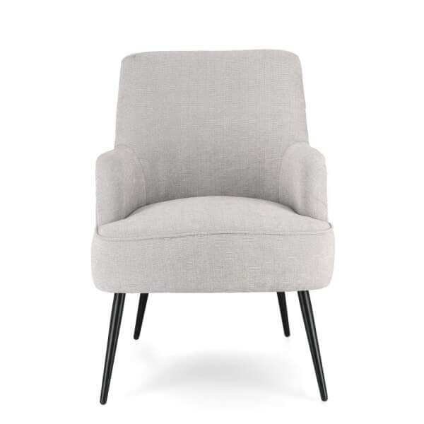 Poltrona in tessuto gambe nere – CALEB