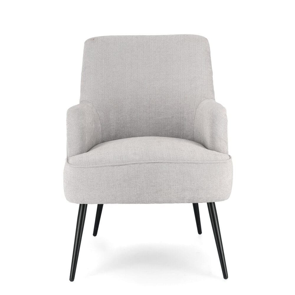 Poltrona in tessuto gambe nere – CALEB