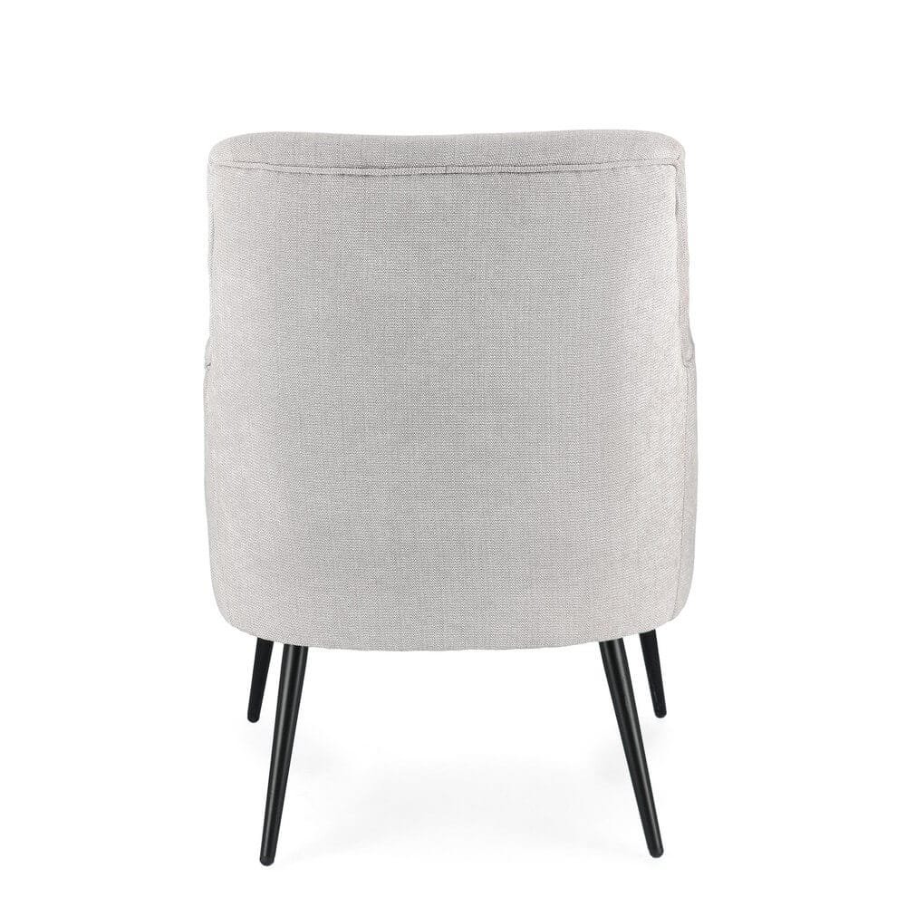 Poltrona in tessuto gambe nere – CALEB