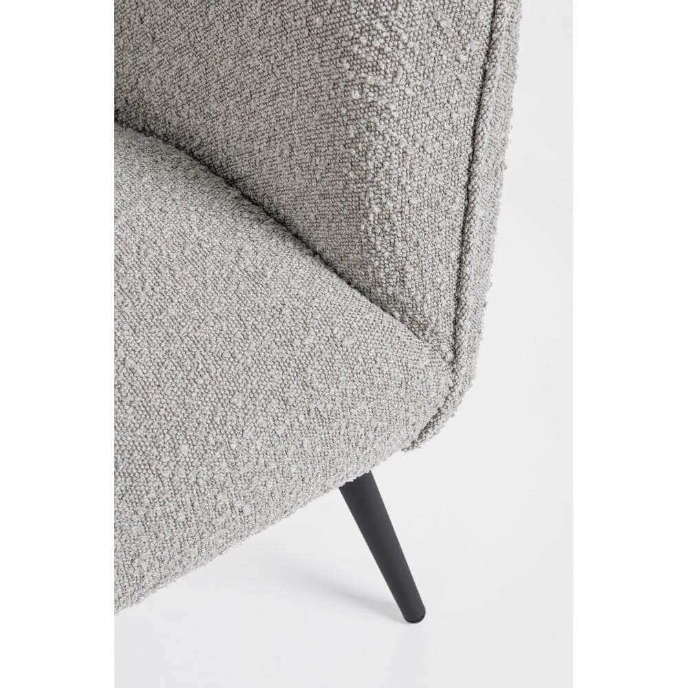 Divano 2 posti grigio boucle’ – MAE