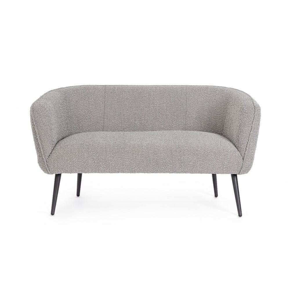 Divano 2 posti grigio boucle’ – MAE