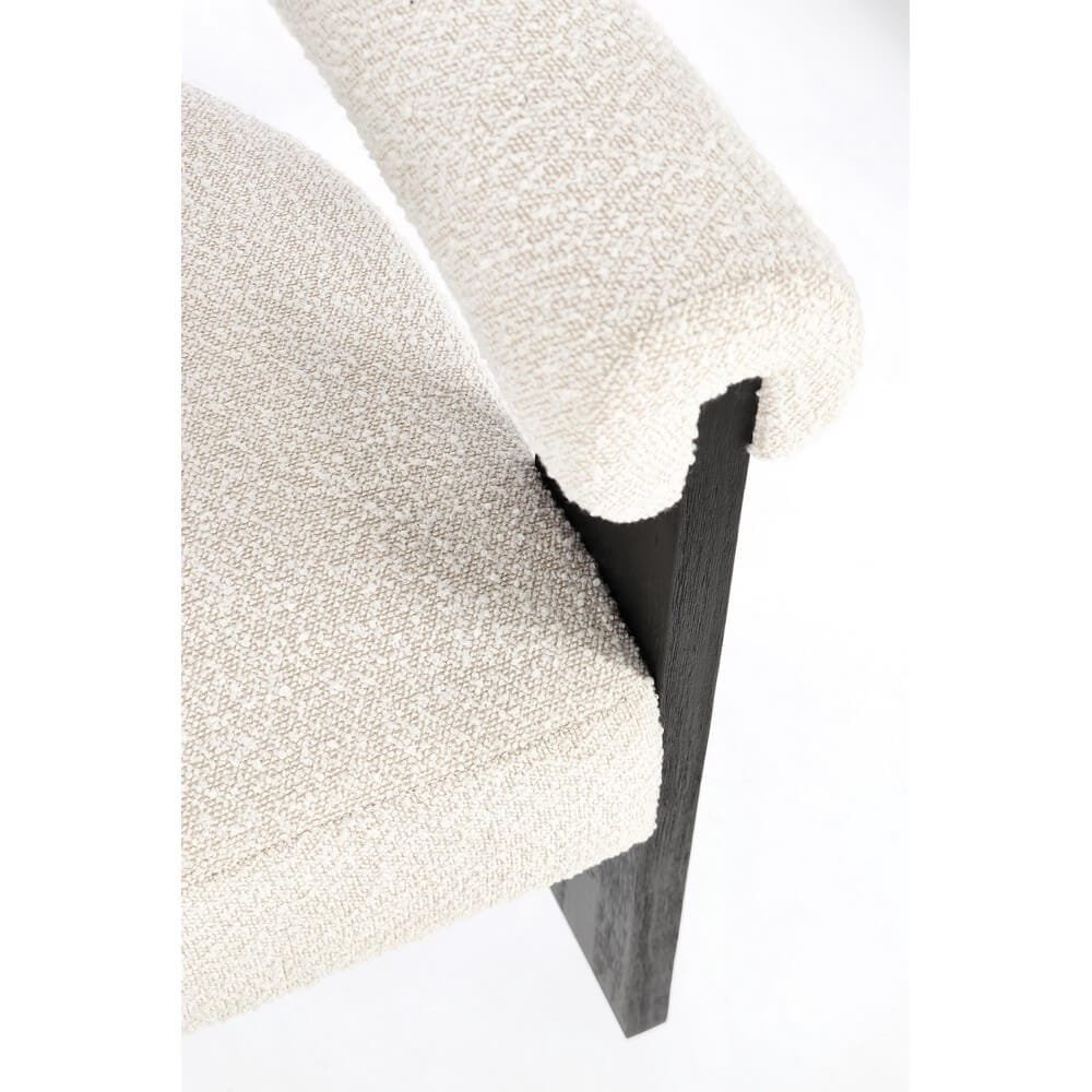Sedia di design in tessuto bouclé – GORDON