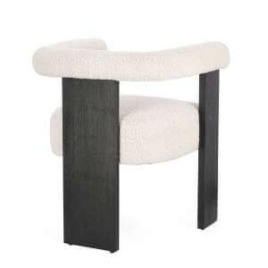 Sedia di design in tessuto bouclé – GORDON
