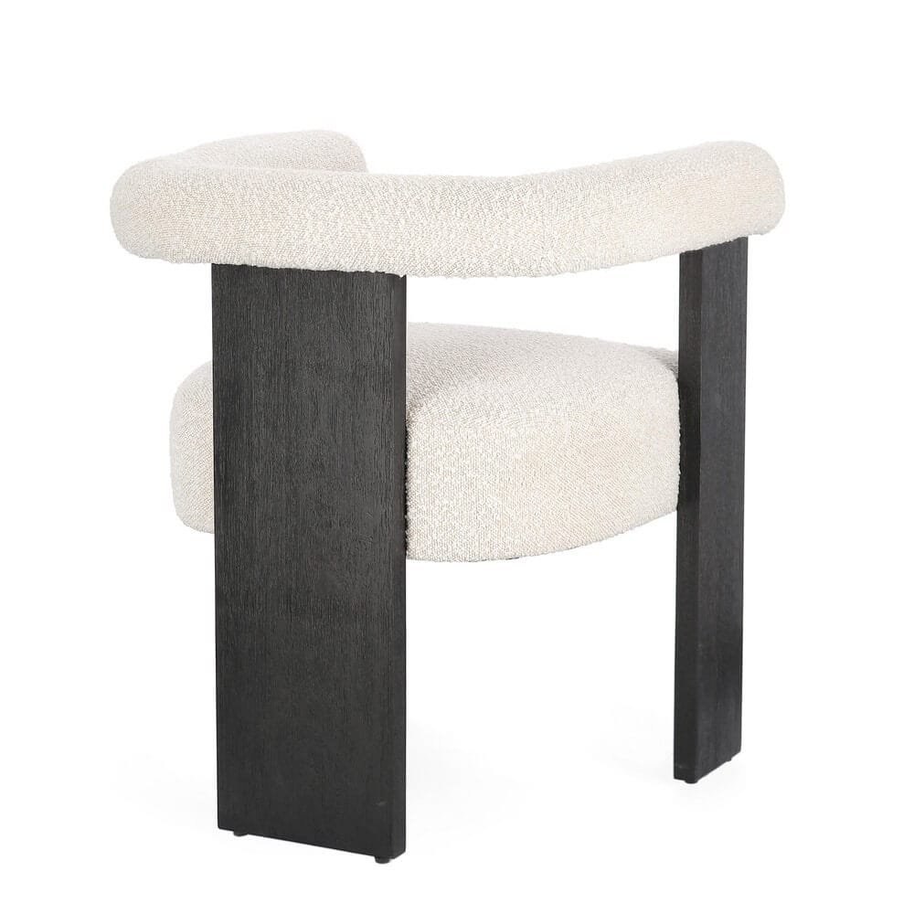 Sedia di design in tessuto bouclé – GORDON
