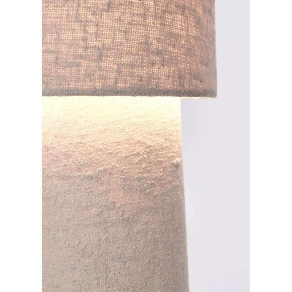Lampada tavolo in tessuto Bouclè Crema H58 – KIAN