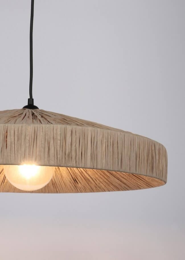 Lampadario a sospensione di design in rafia – MEI-WEN