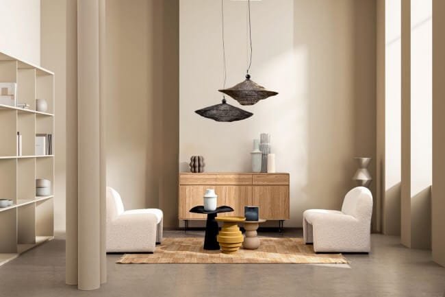 Tavolino rotondo effetto opaco di design – SYMPHONY