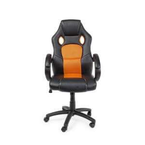 Poltrona Ufficio nera Arancio – COASTALIA