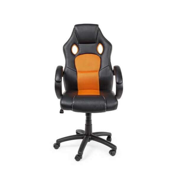 Poltrona Ufficio nera Arancio – COASTALIA