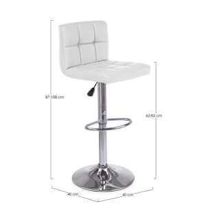 Sgabello bar di design (2 pezzi) – DALLAS