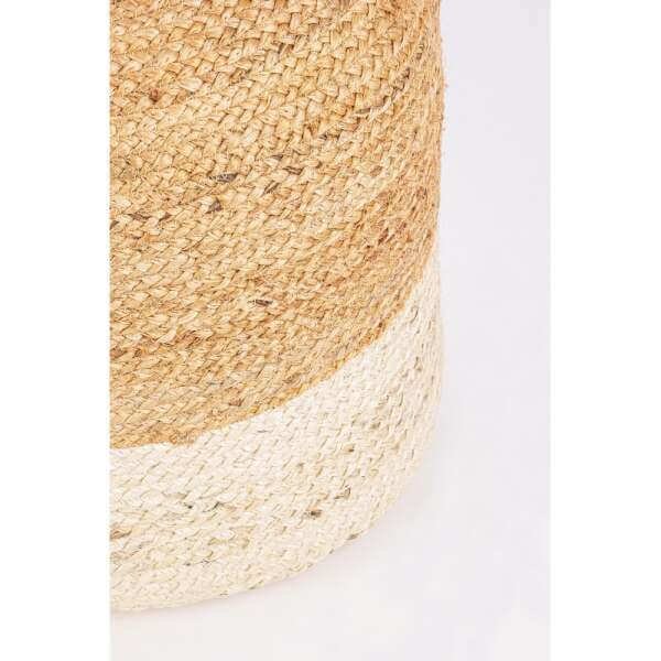 Pouf Naturale Bianca D45 – THOMAS